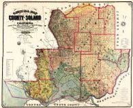 Solano County 1890 Wall Map 17x20